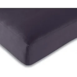 Univers Décor 1 Acheté + 1 Offert / 2 Draps housse Prune 180 x 200 cm - Violet - 180 x 200 cm "King size"