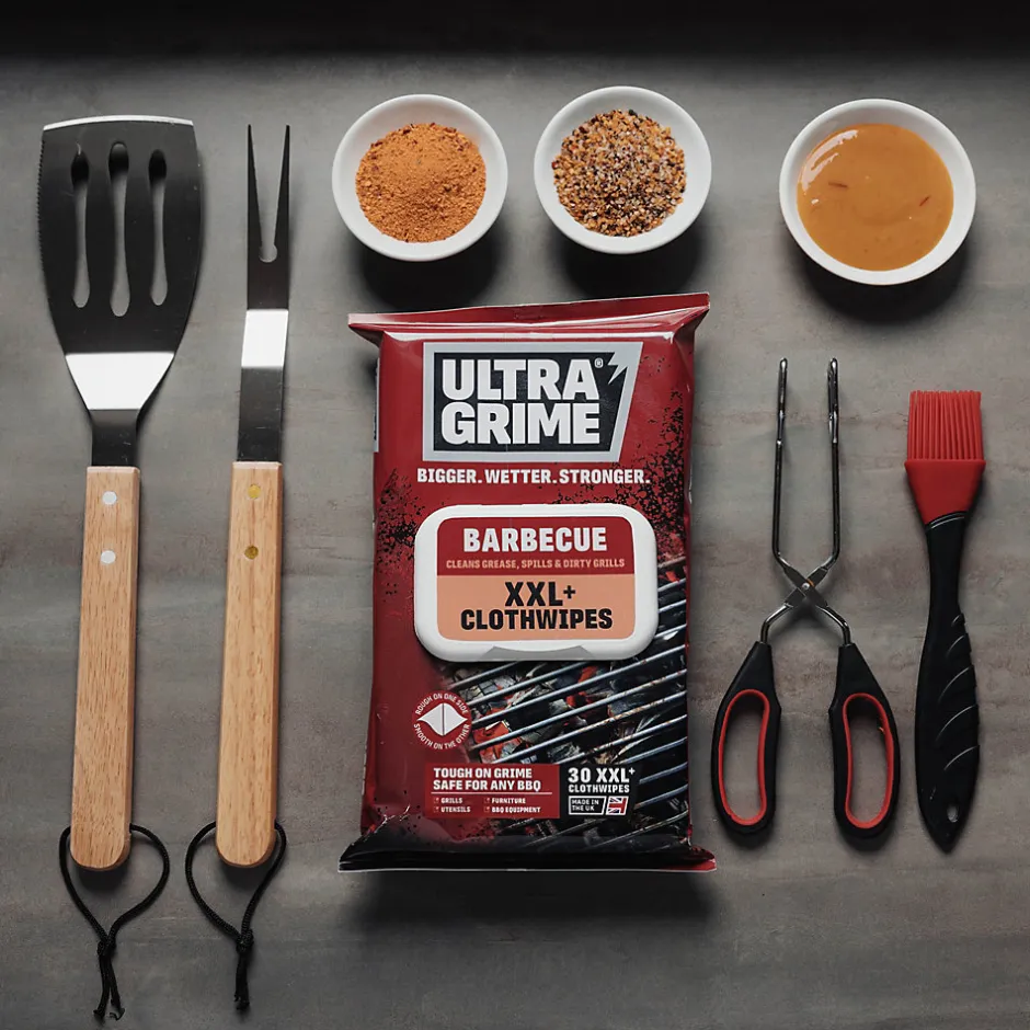 Ultragrime 30 lingettes barbecue premium XXL L.38 x l.25 cm