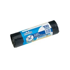 10 sacs poubelle à poignée bleu 100L Online