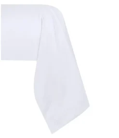 Eden 1 Taie de traversin percale de coton uni 45 x 185 cm Elysee blanc
