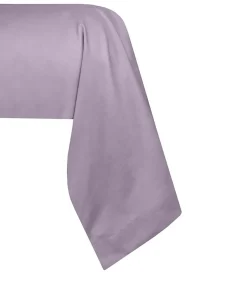 Eden 1 Taie de traversin percale de coton uni 45 x 185 cm Elysee violet Sale