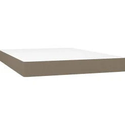 Vidaxl 347798 Matelas de lit à ressorts ensachés Taupe 140x200 cm epaisseur 20 cm Tissu
