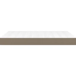 Vidaxl 347798 Matelas de lit à ressorts ensachés Taupe 140x200 cm epaisseur 20 cm Tissu