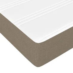 Vidaxl 347798 Matelas de lit à ressorts ensachés Taupe 140x200 cm epaisseur 20 cm Tissu