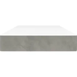 Vidaxl 347748 Matelas de lit à ressorts ensachés Gris clair 100x200x20 cm