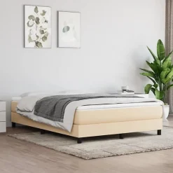 Vidaxl 347799 Matelas de lit à ressorts ensachés Crème 140x200 cm epaisseur 20 cm Tissu