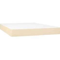 Vidaxl 347799 Matelas de lit à ressorts ensachés Crème 140x200 cm epaisseur 20 cm Tissu