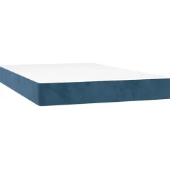 Vidaxl 347772 Matelas de lit à ressorts ensachés Bleu foncé 120x200x20 cm
