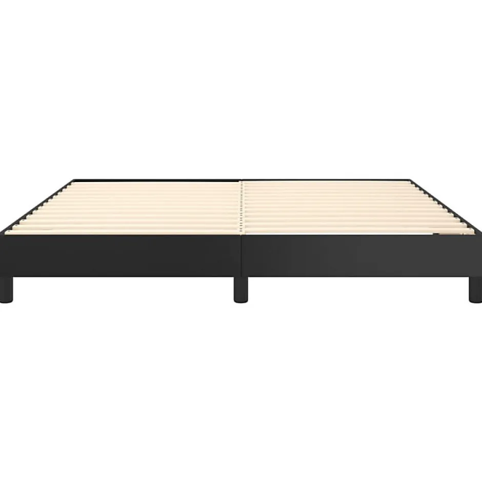 Vidaxl 3120712 Sommier à ressorts de lit Noir 180x200 cm Similicuir Sale