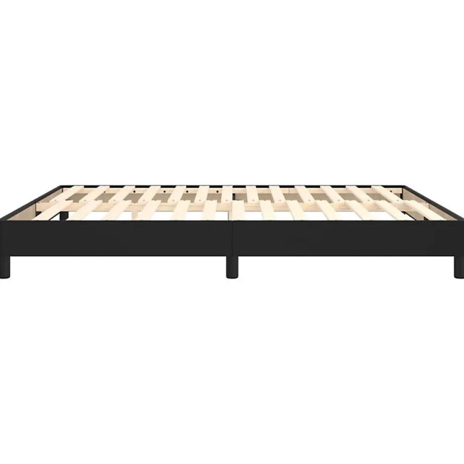 Vidaxl 3120712 Sommier à ressorts de lit Noir 180x200 cm Similicuir Sale