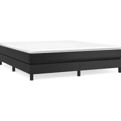 Vidaxl 3120712 Sommier à ressorts de lit Noir 180x200 cm Similicuir Sale