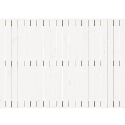 Vidaxl 824889 Tête de lit murale Blanc 127,5x3x90 cm Bois massif de pin Clearance