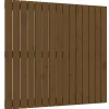 Vidaxl 824886 Tête de lit murale Marron miel 95,5x3x90 cm Bois massif de pin