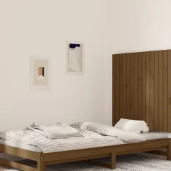 Vidaxl 824886 Tête de lit murale Marron miel 95,5x3x90 cm Bois massif de pin