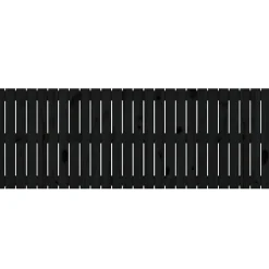 Vidaxl 824862 Tête de lit murale Noir 166x3x60 cm Bois massif de pin Discount
