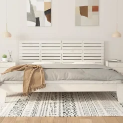 Vidaxl 824749 Tête de lit murale Blanc 166x3x63 cm Bois massif de pin Outlet