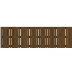 Vidaxl 824831 Tête de lit murale Marron miel 204x3x60 cm Bois massif de pin