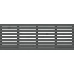 Vidaxl 824720 Tête de lit murale Gris 206x3x63 cm Bois massif de pin Clearance