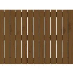 Vidaxl 824856 Tête de lit murale Marron miel 82,5x3x60 cm Bois massif de pin