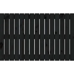 Vidaxl 824837 Tête de lit murale Noir 95,5x3x60 cm Bois massif de pin Best