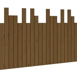 Vidaxl 824791 Tête de lit murale Marron miel 127,5x3x80 cm Bois massif de pin