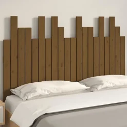 Vidaxl 824791 Tête de lit murale Marron miel 127,5x3x80 cm Bois massif de pin