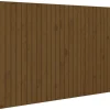 Vidaxl 824951 Tête de lit murale Marron miel 159,5x3x110cm Bois massif de pin