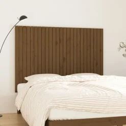 Vidaxl 824951 Tête de lit murale Marron miel 159,5x3x110cm Bois massif de pin