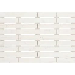 Vidaxl 824714 Tête de lit murale Blanc 106x3x63 cm Bois massif de pin