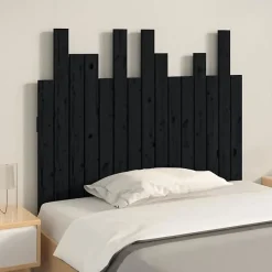 Vidaxl 824787 Tête de lit murale Noir 95,5x3x80 cm Bois massif de pin New
