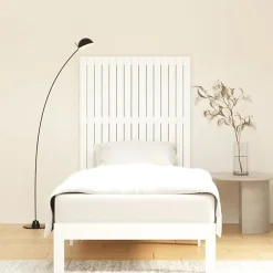 Vidaxl 824934 Tête de lit murale Blanc 95,5x3x110 cm Bois massif de pin