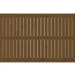 Vidaxl 824921 Tête de lit murale Marron miel 140x3x90 cm Bois massif de pin Discount