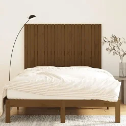 Vidaxl 824946 Tête de lit murale Marron miel 146,5x3x110cm Bois massif de pin