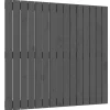 Vidaxl 824885 Tête de lit murale Gris 95,5x3x90 cm Bois massif de pin