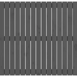 Vidaxl 824885 Tête de lit murale Gris 95,5x3x90 cm Bois massif de pin