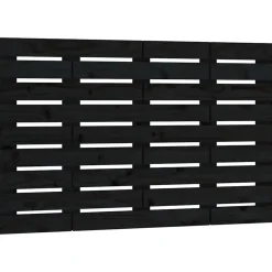 Vidaxl 824717 Tête de lit murale Noir 106x3x63 cm Bois massif de pin Best