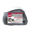 Abeil Couette Bicolore - 140 x 200 cm - Blanc et gris