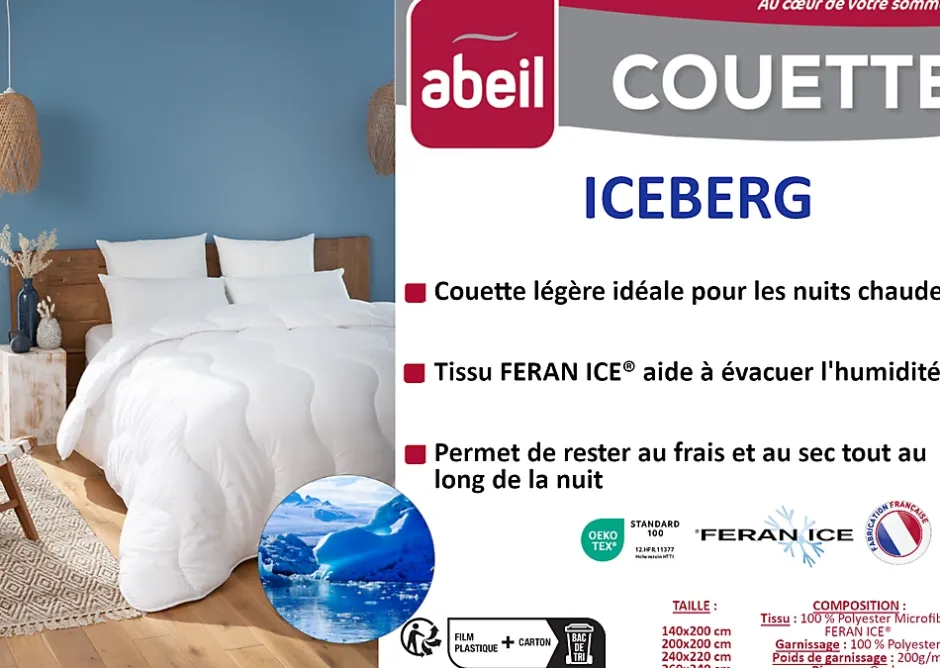 Abeil Couette légere ICEBERG 200x200cm Outlet