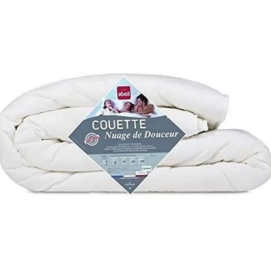 Abeil Couette légere NUAGE de DOUCEUR 240x260 cm blanc