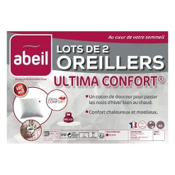 Abeil Lot de 2 oreillers Ultima Confort - 60 x 60 cm Online