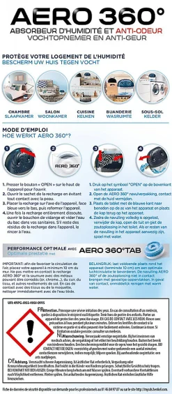 Rubson Absorbeur d'humidité AERO 360 40m² Sale
