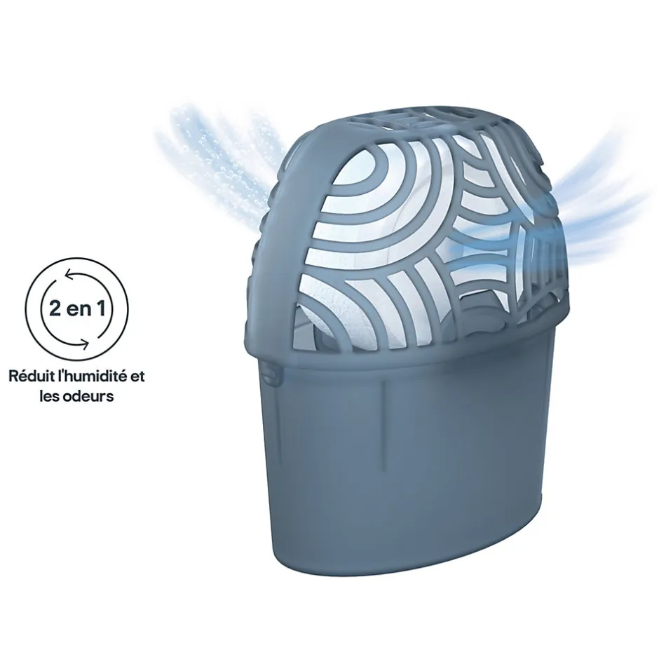 GoodHome Absorbeur d'humidité 20m² + 1 recharge galet 450g