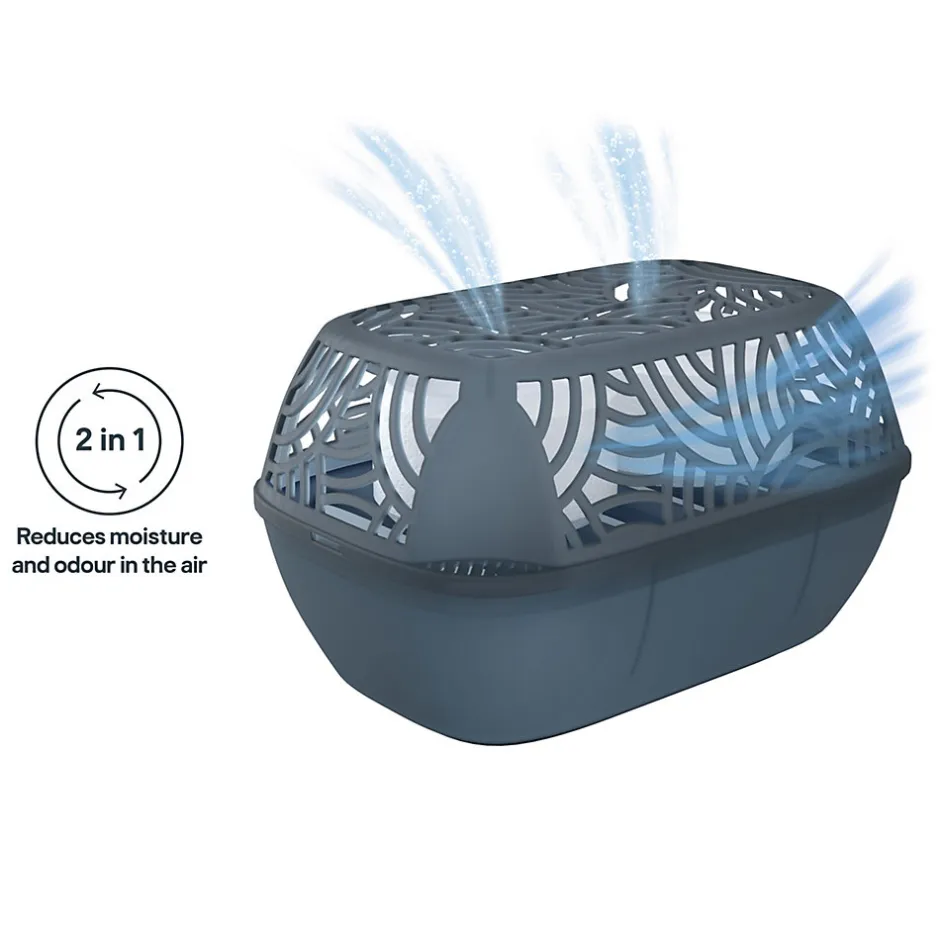 GoodHome Absorbeur d'humidité 40m² + 2 recharges galet 450g