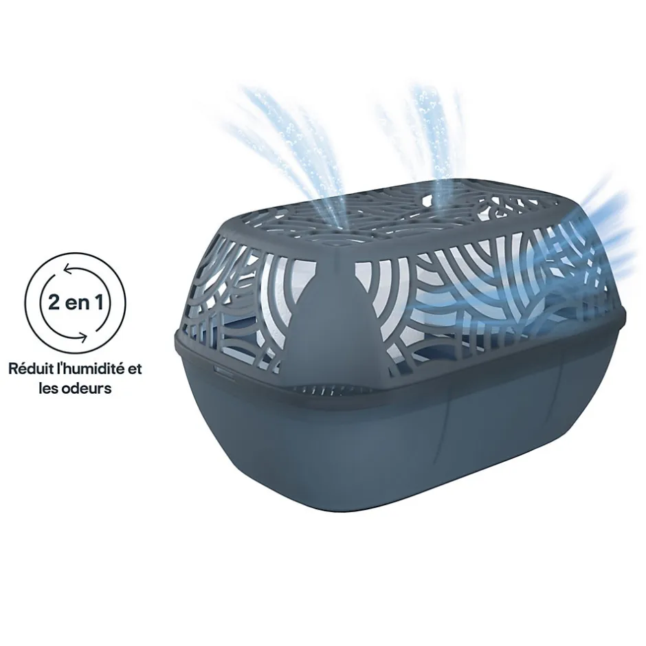 GoodHome Absorbeur d'humidité 40m² + 2 recharges galet 450g