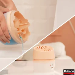 Rubson Absorbeur d'humitidé anti-odeur Aéro 360 20m2 coloris pêche