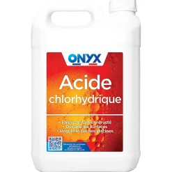 Onyx Acide chlorhydrique pour métal, carrelage, canalisations 5L