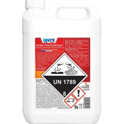 Onyx Acide chlorhydrique pour métal, carrelage, canalisations 5L