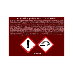 Onyx Acide chlorhydrique pour métal, carrelage, canalisations 5L