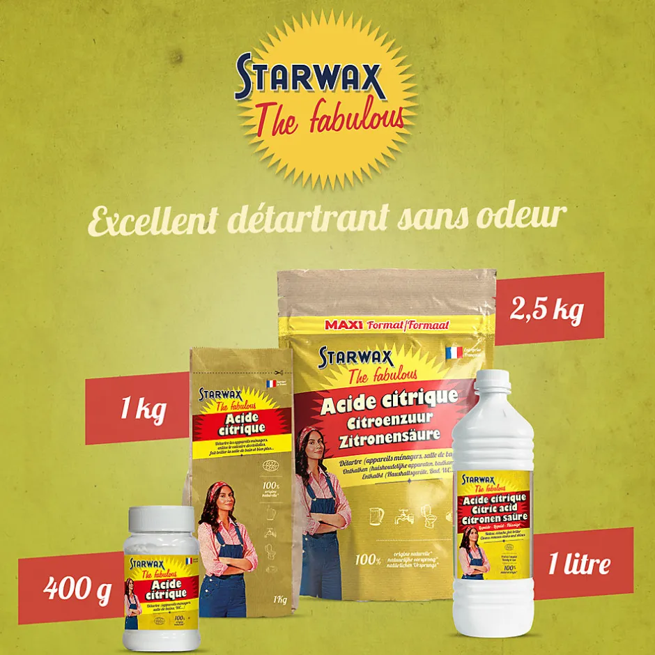 Starwax Fabulous Acide citrique 2,5kg