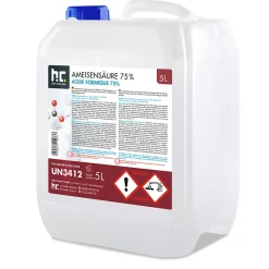 Höfer Chemie Acide Formique 75 % 4 x 5 L, Puissant Nettoyant Technique Pour Détartrage, Décapage Et Traitement Du Cuir Best